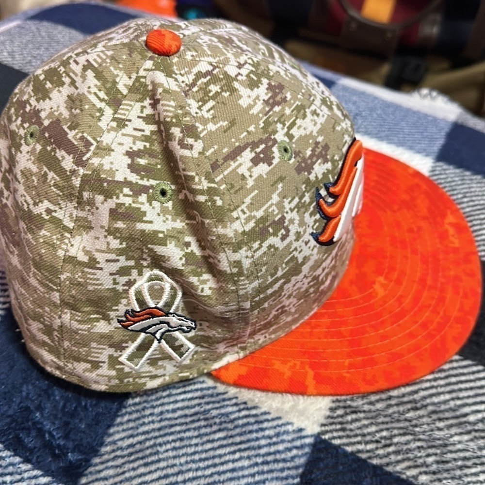 MENS womens denver broncos nfl hat new era new camo support the troops - Picture 8 of 8